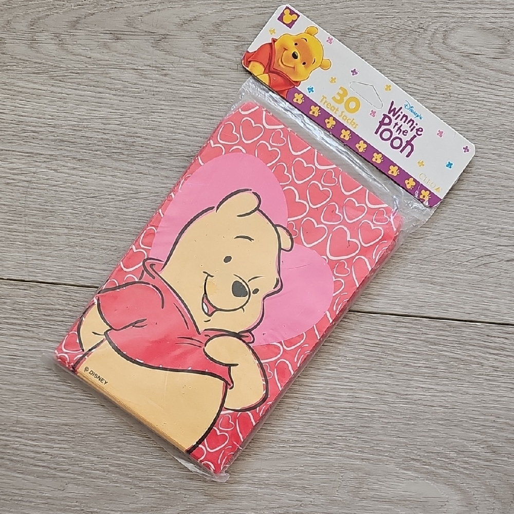 Vintage Winnie The Pooh Valentines Day  Peper‎ Treat Sacs (30 Bags), Unopened